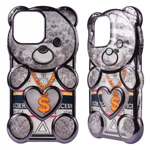 2025 Meilleures Ventes <span class=keywords><strong>Antichoc</strong></span> Téléphone Portable Cas Adorable Ours Forme Galvanoplastie TPU Cas Pour <span class=keywords><strong>iPhone</strong></span> 16 15 Fundas Para Celulares - Product Image 6