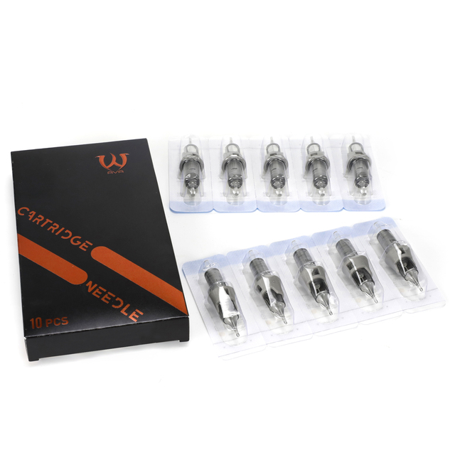 Wholesale AVA Disposable Stainless Steel Taper Tattoo Needle Cartridge for Eyebrow Makeup Microblading Permanent Makeup