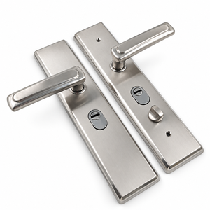 Ensemble <span class=keywords><strong>de</strong></span> serrures <span class=keywords><strong>de</strong></span> porte d'<span class=keywords><strong>entrée</strong></span> haute <span class=keywords><strong>sécurité</strong></span> en acier inoxydable <span class=keywords><strong>de</strong></span> qualité supérieure avec corps <span class=keywords><strong>de</strong></span> serrure à <span class=keywords><strong>double</strong></span> crochet pour poignée <span class=keywords><strong>de</strong></span> porte métallique - Product Image 3
