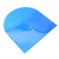 Produits de classement personnalisés portefeuilles en plastique A4 dossier de sac de documents transparent avec bouton pression en métal dossier de fichiers en plastique