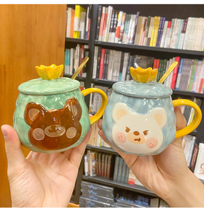 Tasses à café en céramique personnalisées de luxe de haute qualité, 400 ml, blanches et noires, style américain, avec noms personnalisés, boîte cadeau - Product Image 6