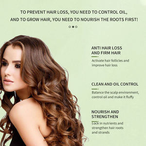 Shampoo réparateur pour cheveux bouclés naturel et végétalien en marque propre OEM avec eau de riz hydratante et nourrissante, shampooing à l'aloe vera - Product Image 4