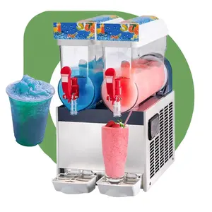 Luchtcrème Slushy Soda Slushi Daiquiri Mix Maker Koude Drank Slash Maken Gebruikte 2.5l * 2 Tank Mini Slush Machine Te Koop Gran