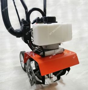 52cc 2 Stroke Mini Gasoline Tiller Garden Petrol <b>Cultivator</b> Hand Push Rotary Micro Soil Tiller Farm Weeder - Product Image 2