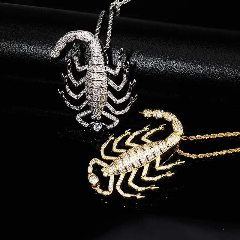 12pc wholesale yellow style vase gold scorpion fashion insect scorpion pendants