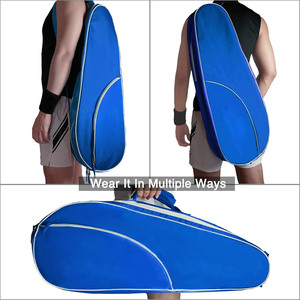 Muestra Gratis: Bolsa de Raqueta de Bádminton, Pickleball y Tenis, Acolchada, de Algodón, para Mujer, Blanca, Personalizable, a la Moda - Product Image 6