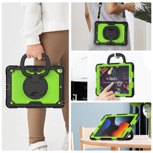 Protection multi-couches pour tablette <span class=keywords><strong>iPad</strong></span> 10,2 pouces 7e/8e/9e génération avec support ergonomique rotatif à 360° pour la construction - Product Image 3