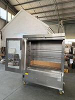 Four à rôtir au charbon de bois en acier inoxydable, équipement commercial pour rôtir le poulet