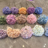 216 fleurs 3D vraie touche hortensia fleurs haute qualité hortensias artificiels blanc rose fleur pour la décoration de mariage