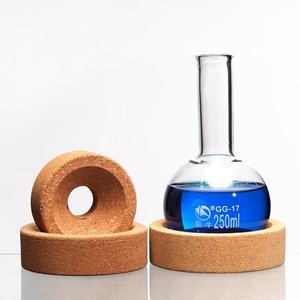 Support de flacon en liège rond, résistant à la chaleur et aux acides, pour laboratoire - Product Image 1