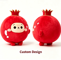 OEM ODM Personnalisé Pendentif Porte-clés Mignon en Peluche Grenade Dessin Animé Rembourré Coton PP Unisexe pour Enfants Promotionnel