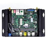 Ordenador industrial sin ventilador con doble canal integrado DB9 RS232 8 USB DDR4 RAM Intel Core i5 Series para enchufe de EE. UU.