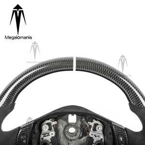 Volante de Fibra de Carbono Real con Alcántara para <span class=keywords><strong>Maserati</strong></span> GT GranTurismo Gran Cabrio Quattroporte, Volante con LED - Product Image 6