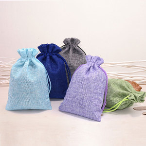 Customized High Quality Jute <b>Hessian</b> Drawstring Gunny <b>Sack</b> Bag for Gift Jewelry Cocoa Beans Pouches - Product Image 3