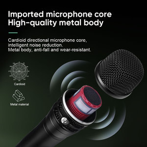 AD4D-3 UHF <b>Wireless</b> <b>Microphone</b> System Wholesale – 200CH 512-690MHZ 25mW Output 2-Channel Receiver OEM Ready for Bulk Order - Product Image 3