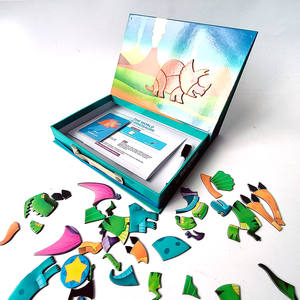 Juego de Mesa Educativo para Niños, Rompecabezas con Dinosaurios, Impresión a Todo Color, Dibujo Animado, Juguete de Rompecabezas - Product Image 5