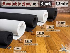 Siêu mật độ cao EVA bọt cosplay 4mm (1mm đến 10mm) màu đen hoặc trắng 14 "x 39" tấm 85 kg/m3 nhựa thủ công bọt - Product Image 6
