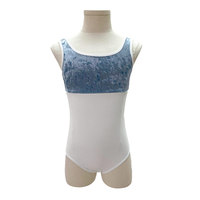 Top de malla sin mangas personalizado, de baile de Ballet leotardo, ropa de clase de baile para niños, leotardos