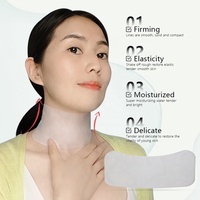 Masque pour le cou en biocellulose de noix de coco et collagène anti-rides OEM, raffermissant, hydratant, liftant, étiquette privée, logo personnalisé, vente en gros, soins de la peau