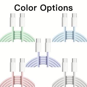 1M 2M 60W Braided Charger <b>Cable</b> <b>Type</b> <b>c</b> to <b>Type</b> <b>C</b> for Phone 15 16 Fast <b>Charging</b> Data <b>Cable</b> for Phone 15 Pro Max USB-<b>C</b> <b>Cable</b> - Product Image 3