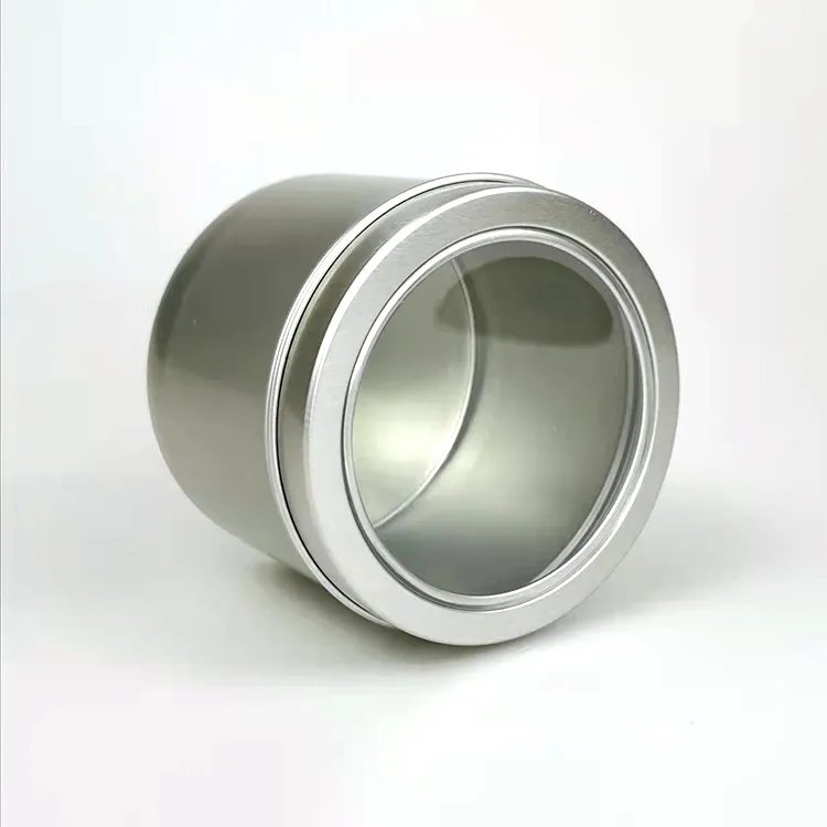 نموذج مخصص شعار رائع قصدير ألومنيوم فارغ صغير دائري معدني هدية صناديق ساعة محمولة علب صندوق مجوهرات