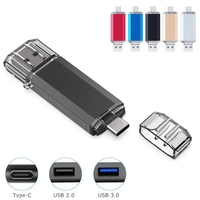 Flashdisk USB 3.0 Plastik Logo Kustom 128GB Baru Portabel Mini U Disk Indikator LED Terenkripsi Pendrive Promosi Garansi 2 Tahun