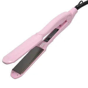 white light pink and purple digital titanium flat iron privatel label hair straightener
