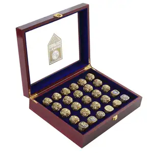 27pcs /set New York Yankees World-Series Championship Rings Set by Display Box Set