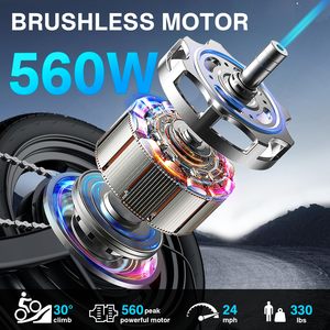 Expédition vers la <span class=keywords><strong>Tanzanie</strong></span>, Vélo électrique pour adultes et adolescents, Vélo électrique pliable 48V 10Ah, moteur 560W, pneu 14 pouces, 30 °   Freins à disque doubles pour la montagne - Product Image 2