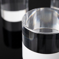 HanXin Présentoir cylindrique en acrylique premium, transparent comme du cristal, pour bijoux et objets de collection, Vente en gros, Fournisseur d'usine