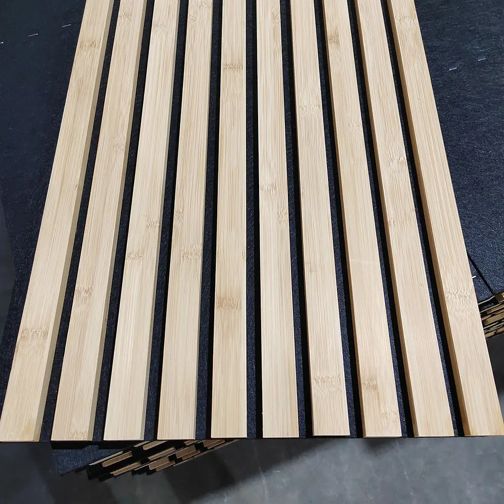 Longboards Panels Soundproof Slat Veneer Theater Fireproof Exterior Sheet indoor Acoustic Paneling Hospital Wall Panel