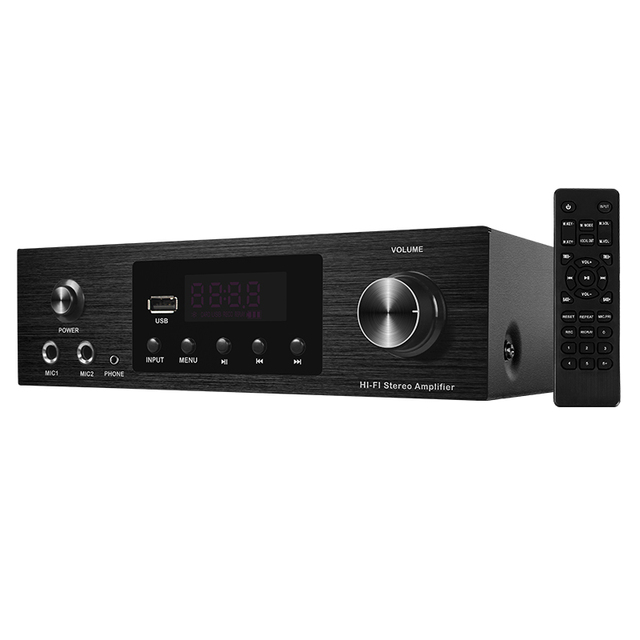 Hyper Sound High Quality HIFI Audio Professional Power Amplifier 120W*2 for Home Use Karaoke AV-280HD