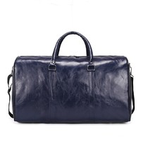 Sac de sport et de voyage unisexe de luxe en cuir PU résistant à l'eau, grande capacité, écologique, léger, multifonctionnel et durable