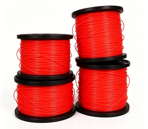 Grand câble en acier polyester rouge de 2,0/2,5/3,0 mm, résistant aux UV, pour treillis de serre, support de plantes, clôture agricole - Product Image 1
