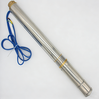 Pompe à eau solaire pour puits profond de 4 pouces, 1 CV, 750 W, à moteur CC sans balais permanent multi-étages, pour fontaine solaire