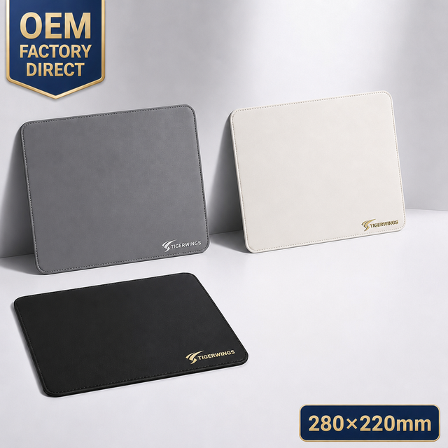 PU Leather Ergonomic Mouse Pad Desk Mat for Office Work Comfort Easy Clean