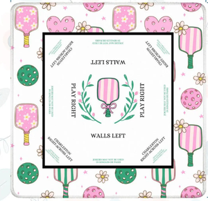 Matras Pickleball dan Mahjong Amerika Mewah Modern Otomatis Warna Pink Mint, Motif Bunga Lucu, Gaya Preppy, Tahan Air, Dapat Dilipat, Awet, Ramah Lingkungan - Product Image 2