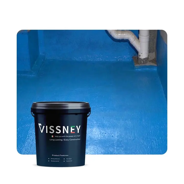 Vissney-pintura impermeable no tóxica, respetuoso con el medio ambiente, para techo, suelo, pared, Micro cemento