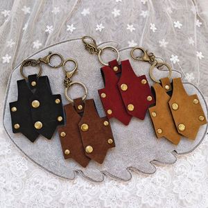 New Style Diy Charms Creative Suede Vest Clothing Portable Stylish Leather Keychain Bag Charm for Gifts - Product Image 1