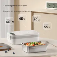 Boîte à lunch chauffante rechargeable OEM portable de 1000ml avec logo personnalisé Chauffe-plats électrique