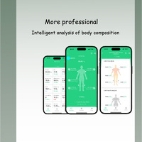 Balance de composition corporelle à 8 électrodes avec BIA double fréquence, suivi de la masse musculaire et de la densité osseuse