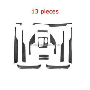 Garnitures intérieures en carbone sec de <span class=keywords><strong>la</strong></span> série <span class=keywords><strong>7</strong></span> Panneau de commande central Garniture de volant Décoration d'aération pour <span class=keywords><strong>BMW</strong></span> G11 G12 2016 Up - Product Image 2