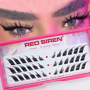 Fournitures de beauté <span class=keywords><strong>Cils</strong></span> segmentés Faux <span class=keywords><strong>Cils</strong></span> Clusters Maquillage Fibre Synthétique Marque privée Cluster Lashes Vendeur en gros - Product Image 4