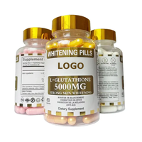 Capsules blanchissantes de haute qualité à base de L-glutathion, collagène et vitamine C antioxydante pour peaux ternes - Complément beauté naturel sans gluten