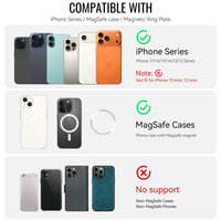 Casing Kartu Magnetik Kuat Jeehood Ungu dengan Pengisian Daya Nirkabel untuk iPhone