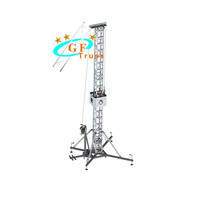 Système de levage de treillis à goujon en aluminium léger et durable certifié CE pour spectacles de performance, en alliage d'aluminium 6082-T6/6061-T6