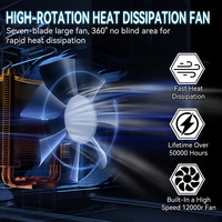 LELANPU H7 Aux Beam Proyector Phare 9005 Lens Projector Faros Headlamp Dual H4 Biled LED Headlight Light Bulbs for Universal Car