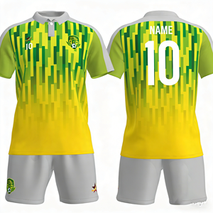Laatste ontwerp snel drogende korte mouw poloshirt met geprint patroon, aangepaste logo sublimatie poloshirt voetbaltenues uniform - Product Image 1