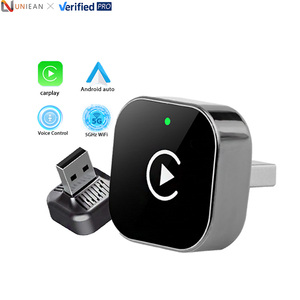 Uniean d18s 2-in-1 không dây Carplay & <span class=keywords><strong>Android</strong></span> Auto Dongle với built-in <span class=keywords><strong>GPS</strong></span> và 4 gam cho phổ Xe đồ đạc - Product Image 1