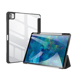 Funda Transparente Triple Plegable al por Mayor con Soporte para Lápiz para iPad Air 13 y Nuevo iPad Pro 11, para Xiaomi Pad, para <span class=keywords><strong>Samsung</strong></span> <span class=keywords><strong>Tab</strong></span> - Product Image 3